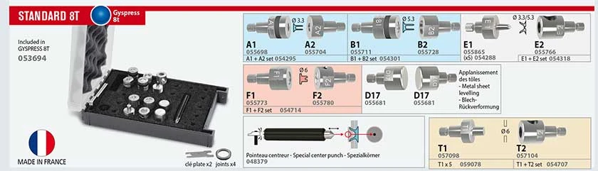 GYS 053694 Matrizen Set Standard Für Stanznietgerät GYSPRESS 8T 053861 3 GYS 053694 Matrizen Set Standard Für Stanznietgerät GYSPRESS 8T 053861 – Bild 3