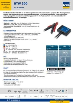GYS 056664 Elektronischer Batterietester BTW 300 DHC Mit Bluetooth -Werkzeug Günstiges Geschäft 056664 1qBuSXfIww6u18