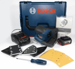 Bosch Akku Schwingschleifer GSS 18V-10 Mit 1 X 5,0 Ah Li-Ion Akku L-BOXX 06019D0201