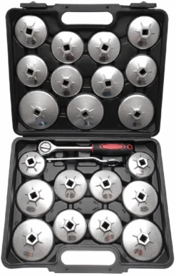 BGS DIY Ölfilterschlüssel-Satz | Aluminium-Druckguss | 12,5 Mm (1/2") | 23-tlg. – 1035 11 BGS DIY Ölfilterschlüssel-Satz | Aluminium-Druckguss | 12,5 Mm (1/2") | 23-tlg. – 1035 -Werkzeug Günstiges Geschäft 1035