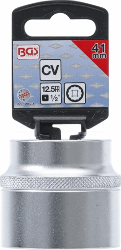 BGS Steckschlüssel-Einsatz Zwölfkant | Antrieb Innenvierkant 12,5 Mm (1/2") | SW 41 Mm – 10650-1 -Werkzeug Günstiges Geschäft 10650 1 002