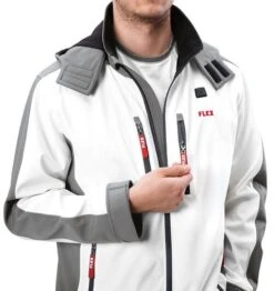 FLEX Akku Heizjacke Softshell TJ White Men -Werkzeug Günstiges Geschäft 10Em7fTlglH8UI0