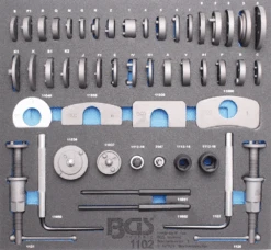 BGS Werkstattwageneinlage 2/3: Bremskolben-Rückstell-Satz | 50-tlg. – 1102