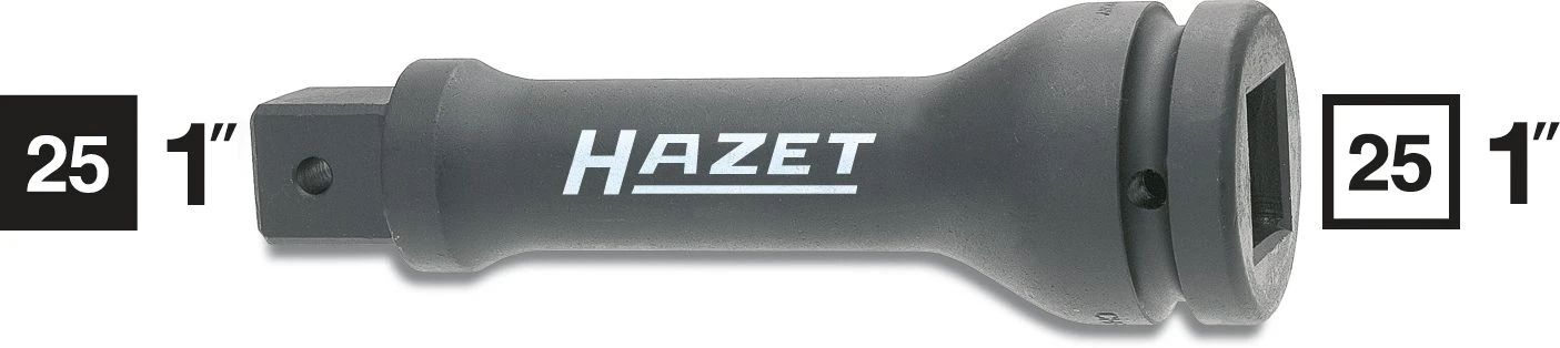 HAZET Kraft Einsatz Verlängerung 25mm (1 Zoll) Vierkant Massiv 25mm (1 Zoll) 1105S-7 1 HAZET Kraft Einsatz Verlängerung 25mm (1 Zoll) Vierkant Massiv 25mm (1 Zoll) 1105S-7