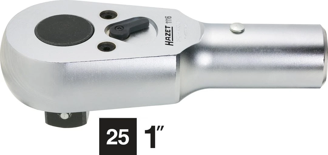 HAZET Umschalt-Knarrenkopf- Vierkant Massiv 25 Mm (1 Zoll) 1116 1 HAZET Umschalt-Knarrenkopf- Vierkant Massiv 25 Mm (1 Zoll) 1116