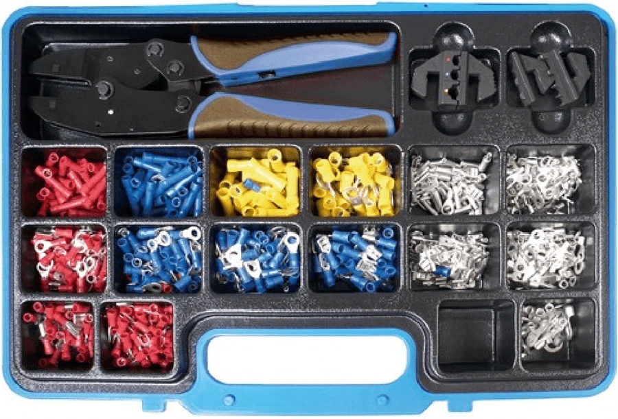 BGS Crimpzangen-Satz Mit Kabelschuh-Sortiment | 1000-tlg. – 1411 1 BGS Crimpzangen-Satz Mit Kabelschuh-Sortiment | 1000-tlg. – 1411