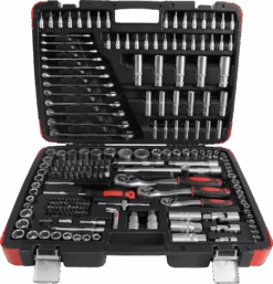 BGS DIY Steckschlüssel-Satz | Antrieb 6,3 Mm (1/4") / 10 Mm (3/8") / 12,5 Mm (1/2") | 216-tlg. – 15216