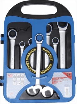 BGS Ratschenring-Maulschlüssel-Satz | SW 8 - 19 Mm | 7-tlg. – 1596