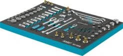 HAZET Steckschlüsselsatz 12,5mm 1/2 Zoll 10mm 3/8 Zoll 6,3mm 1/4 Zoll 90-teilig 163-139/90 -Werkzeug Günstiges Geschäft 163 139 90 23detail 23rechts