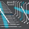 HAZET Ring-Maulschlüssel / Doppel-Ringschlüssel Satz -Tractionsprofil 25-teilig 163-30/25