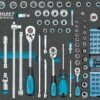 HAZET Steckschlüsselsatz 122tlg 6,3mm 1/4 Zoll 10mm 3/8 12,5 1/2 6,3 1/4 163-513/122
