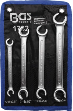 BGS Offener Doppel-Ringschlüssel-Satz | Zollgrößen | 4-tlg. – 1782