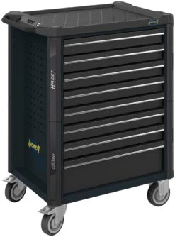 HAZET Werkstattwagen Assistent In Schwarzgrau Leer Mit 8 Schubladen 179N-8-RAL7021