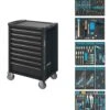 HAZET Werkstattwagen In Schwarzgrau 8 Schubladen + 300 Werkzeugen 179N-8-RAL7021