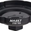 HAZET Ölfilter-Schlüssel Vierkant Hohl 12,5mm 1/2 Zoll Rillenprofil 2169-76K