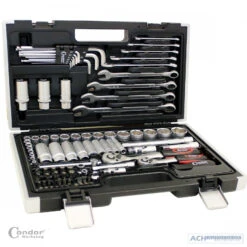 Condor 2172 - Steckschlüssel Satz 92 Tlg. 1/4 3/8" 6 Kant Zöllig