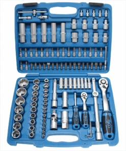 BGS Steckschlüssel-Satz Wellenprofil | Antrieb 6,3 Mm (1/4") / 12,5 Mm (1/2") | 108-tlg. – 2298