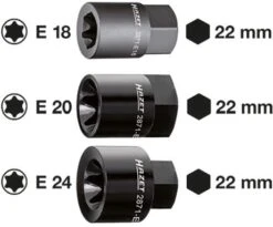 HAZET Bremssattel TORX® Einsatz Außen-Sechskant 22mm Außen TORX® Profil 2871-E18 -Werkzeug Günstiges Geschäft 2871 e18 2871 e24 23detail
