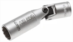 BGS Zündkerzen-Gelenkeinsatz Zwölfkant | 10 Mm (3/8") | SW 14 Mm – 2984-1