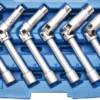 BGS Universal Glühkerzen-Gelenkschlüssel-Satz, Sechskant | 10 Mm (3/8") | SW 8 - 16 Mm | 6-tlg. – 2986