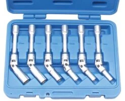 BGS Universal Glühkerzen-Gelenkschlüssel-Satz, Sechskant | 10 Mm (3/8") | SW 8 - 16 Mm | 6-tlg. – 2986 -Werkzeug Günstiges Geschäft 2986533beb01cbef4