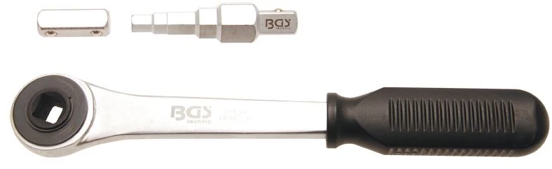 BGS Durchsteckknarre Mit Adapter Und Stufenschlüssel | Abtrieb Innenvierkant 12,5 Mm (1/2") – 314 2 BGS Durchsteckknarre Mit Adapter Und Stufenschlüssel | Abtrieb Innenvierkant 12,5 Mm (1/2") – 314 – Bild 2