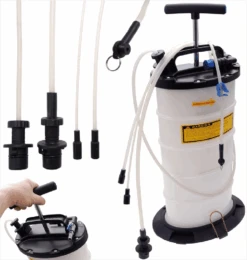 BGS Druckluft-Bremsenentlüfter Und Ölabsauggerät - Pneumatisch Und Manuell – 3155