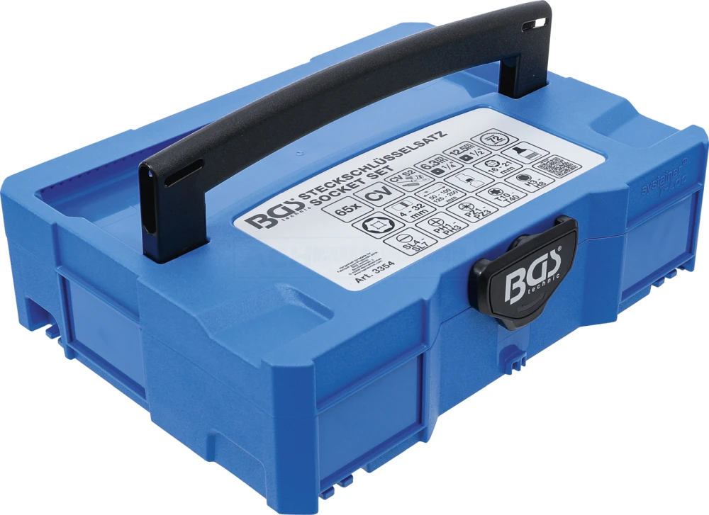 BGS Steckschlüssel-Satz | 6,3 Mm (1/4") / 12,5 Mm (1/2") | BGS Systainer® | 65-tlg. – 3354 2 BGS Steckschlüssel-Satz | 6,3 Mm (1/4") / 12,5 Mm (1/2") | BGS Systainer® | 65-tlg. – 3354 – Bild 2