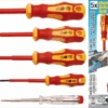BGS DIY VDE-Elektriker-Schraubendreher-Satz | Schlitz/Kreuzschlitz | 5-tlg. – 35815