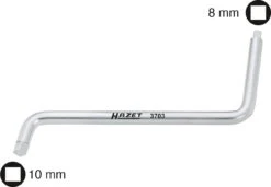HAZET Öldienst-Schlüssel- Innen-Vierkant Profil - 8 X 10 3703