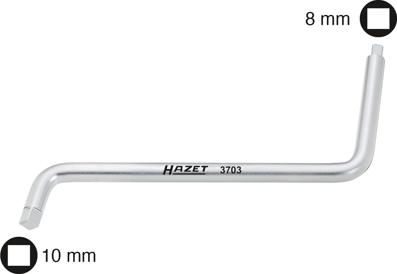 HAZET Öldienst-Schlüssel- Innen-Vierkant Profil - 8 X 10 3703 1 HAZET Öldienst-Schlüssel- Innen-Vierkant Profil - 8 X 10 3703