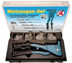 BGS DIY Nietzangen-Set | 2,4 / 3,2 / 4,0 / 4,8 Mm | 250 Mm – 401