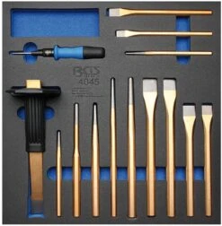 BGS Werkstattwageneinlage 2/3: Körner, Meißel, Splintentreiber | 14-tlg. – 4045 -Werkzeug Günstiges Geschäft 4045581c9bcfd8b2e