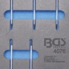 BGS Werkstattwageneinlage 1/3: Schraubendreher T-Profil (für Torx) | 5-tlg. – 4076