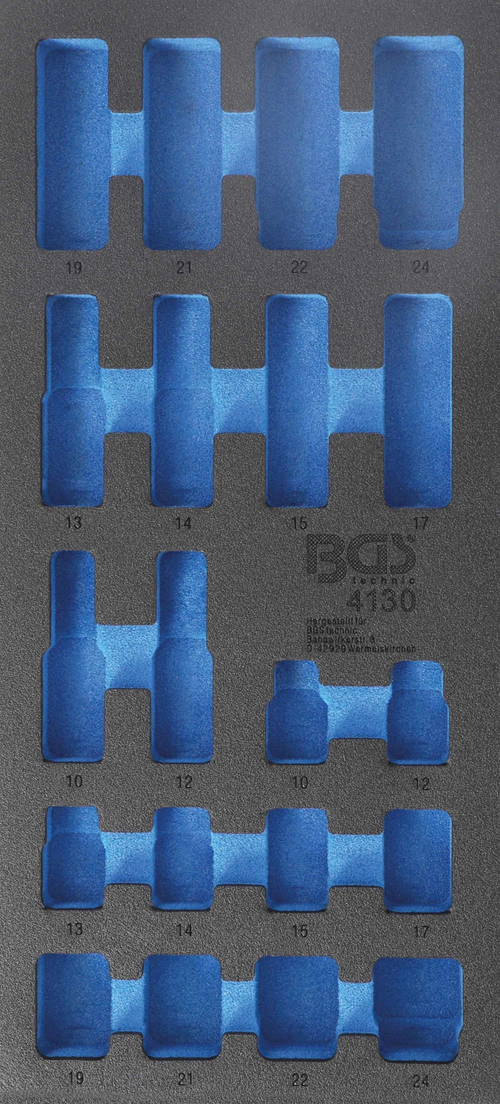 BGS Werkstattwageneinlage 1/3 | Leer | Für Art. 4130 – 4130-1 1 BGS Werkstattwageneinlage 1/3 | Leer | Für Art. 4130 – 4130-1