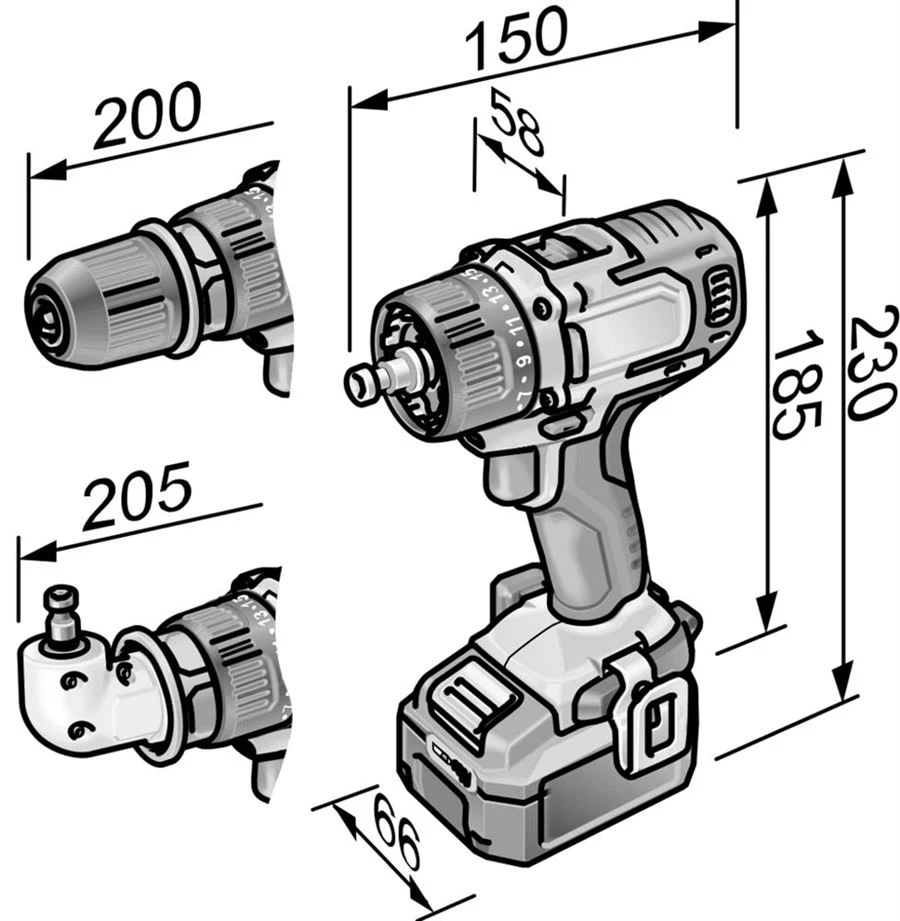 FLEX 10,8 Volt Akku Schlagbohrschrauber PD 2G 10.8-EC 418.013 PD2G 2 FLEX 10,8 Volt Akku Schlagbohrschrauber PD 2G 10.8-EC 418.013 PD2G – Bild 2