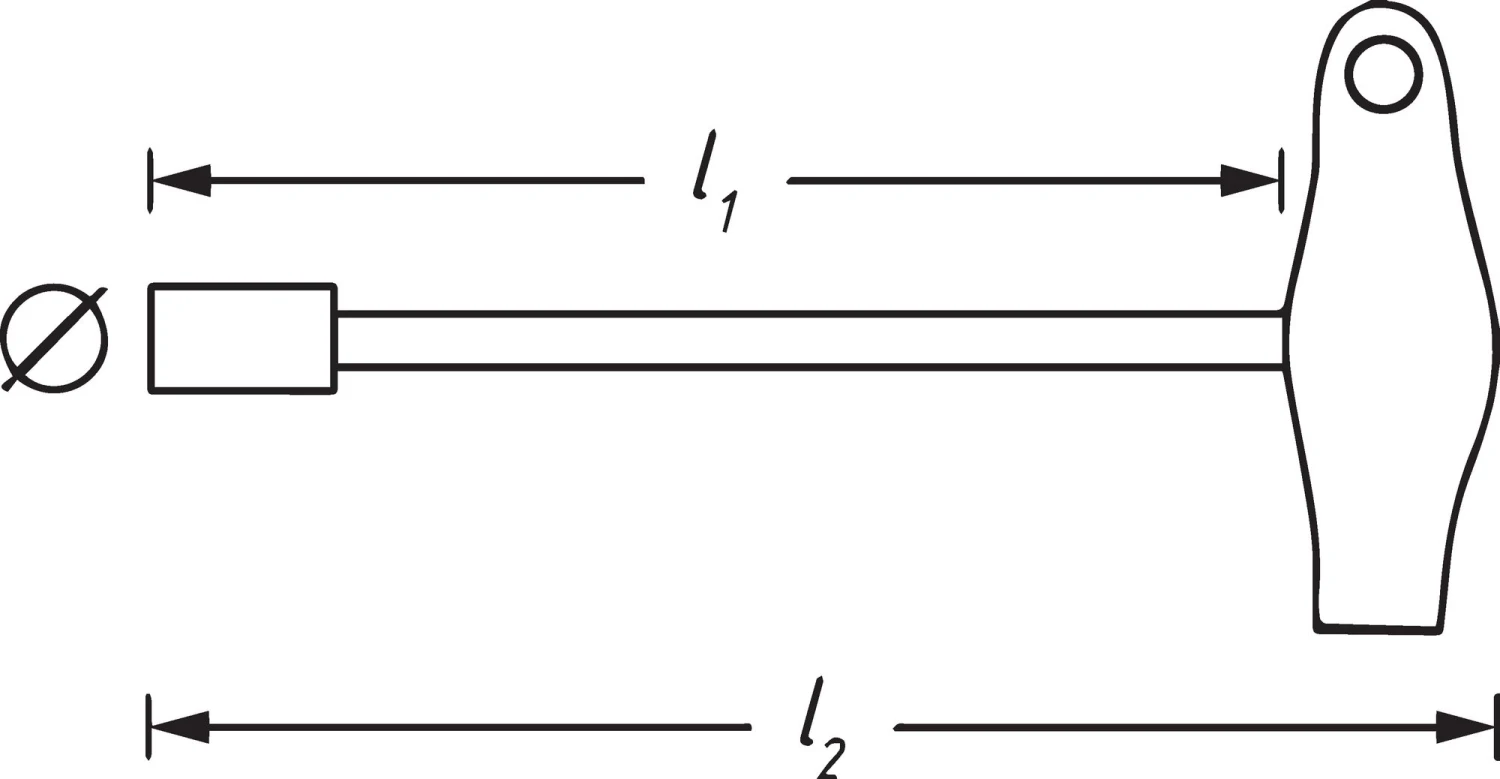 HAZET Steckschlüssel Mit T-Griff- Außen-Sechskant Profil - 8 428-8 3 HAZET Steckschlüssel Mit T-Griff- Außen-Sechskant Profil - 8 428-8 – Bild 3