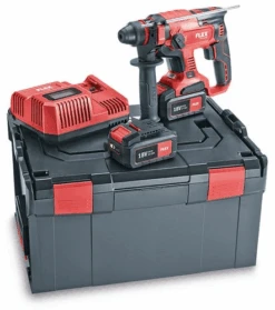 FLEX Akku Bohrhammer CHE 18 EC Set 461.768 2x Akkus 5Ah LG L-BOXX 18Volt