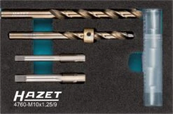HAZET Glühkerzen-Reparatur Satz 9-teilig 4760-M10X1.25/9