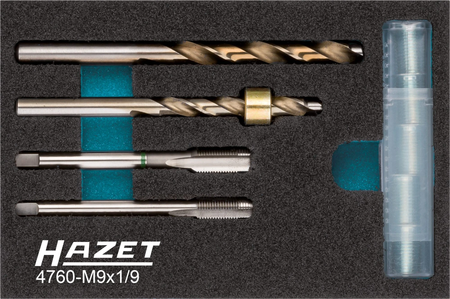 HAZET Glühkerzen-Reparatur Satz 9-teilig 4760-M9X1/9 1 HAZET Glühkerzen-Reparatur Satz 9-teilig 4760-M9X1/9
