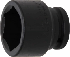 BGS Kraft-Steckschlüssel-Einsatz Sechskant | Antrieb Innenvierkant 20 Mm (3/4") | SW 40 Mm – 5640