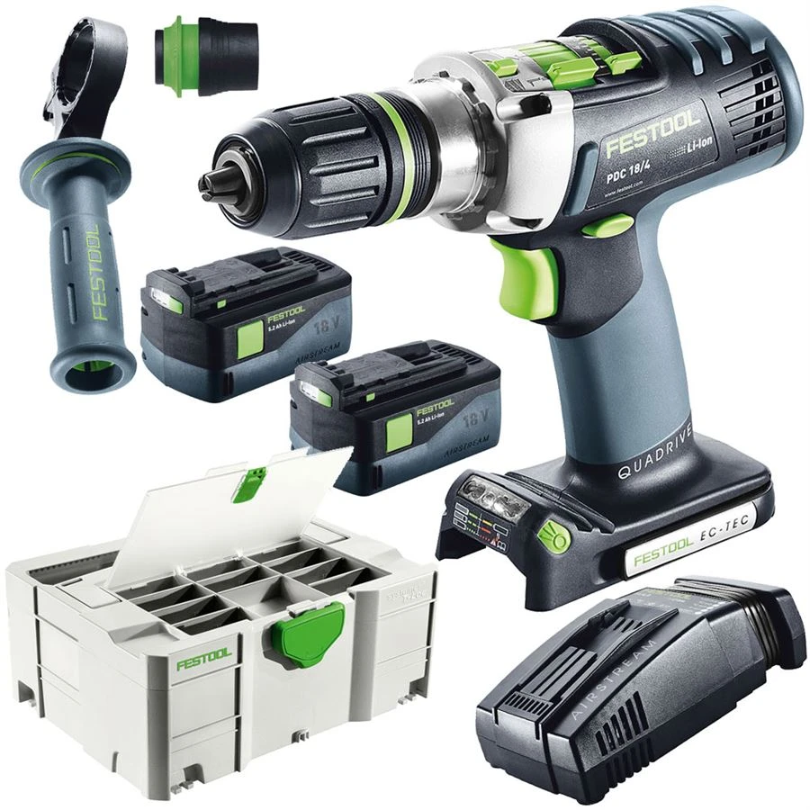Festool Akkuschrauber PDC 18/4 Li 5,2 PLUS SCA 574918 Schlagbohrschrauber QUADRIVE Jetzt 576472 1 Festool Akkuschrauber PDC 18/4 Li 5,2 PLUS SCA 574918 Schlagbohrschrauber QUADRIVE Jetzt 576472