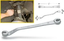 HAZET Bremsleitungs-Schlüssel (offen) Außen-Sechskant Profil 11 612N-11