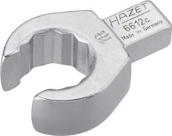 HAZET Einsteck-Ringschlüssel (offen) 9x12mm Doppel-Sechskant 18 6612C-18