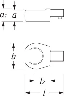 HAZET Einsteck-Ringschlüssel (offen) 9x12mm Doppel-Sechskant 22 6612C-22 -Werkzeug Günstiges Geschäft 6612c 23skizzeY6FPulSp4CGsB