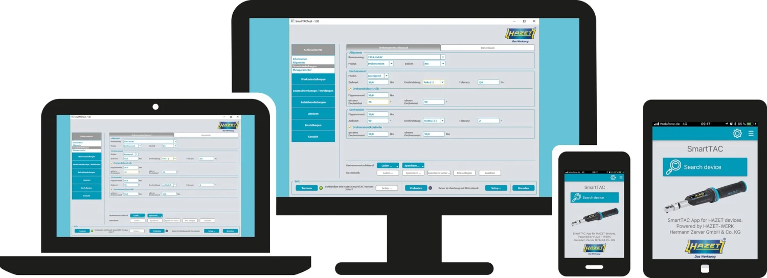HAZET Elektronischer Drehmomentschlüssel SmartTAC SYS7000 sTAC 1-1000 Nm 1/2 Zoll 7292-2STAC 17 HAZET Elektronischer Drehmomentschlüssel SmartTAC SYS7000 sTAC 1-1000 Nm 1/2 Zoll 7292-2STAC – Bild 17