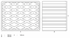 BGS Gummiauflage | Für Hebebühnen | 160 X 120 X 100 Mm – 7008 -Werkzeug Günstiges Geschäft 7008 002