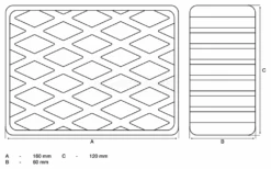 BGS Gummiauflage | Für Hebebühnen | 160 X 120 X 60 Mm – 7038 -Werkzeug Günstiges Geschäft 7038 002
