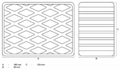 BGS Gummiauflage | Für Hebebühnen | 160 X 120 X 80 Mm – 7040 -Werkzeug Günstiges Geschäft 7040 002