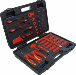 BGS VDE-Steckschlüssel-Werkzeugkoffer | 26-tlg. – 7130 -Werkzeug Günstiges Geschäft 7130 002